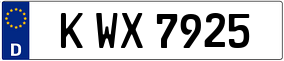 Trailer License Plate